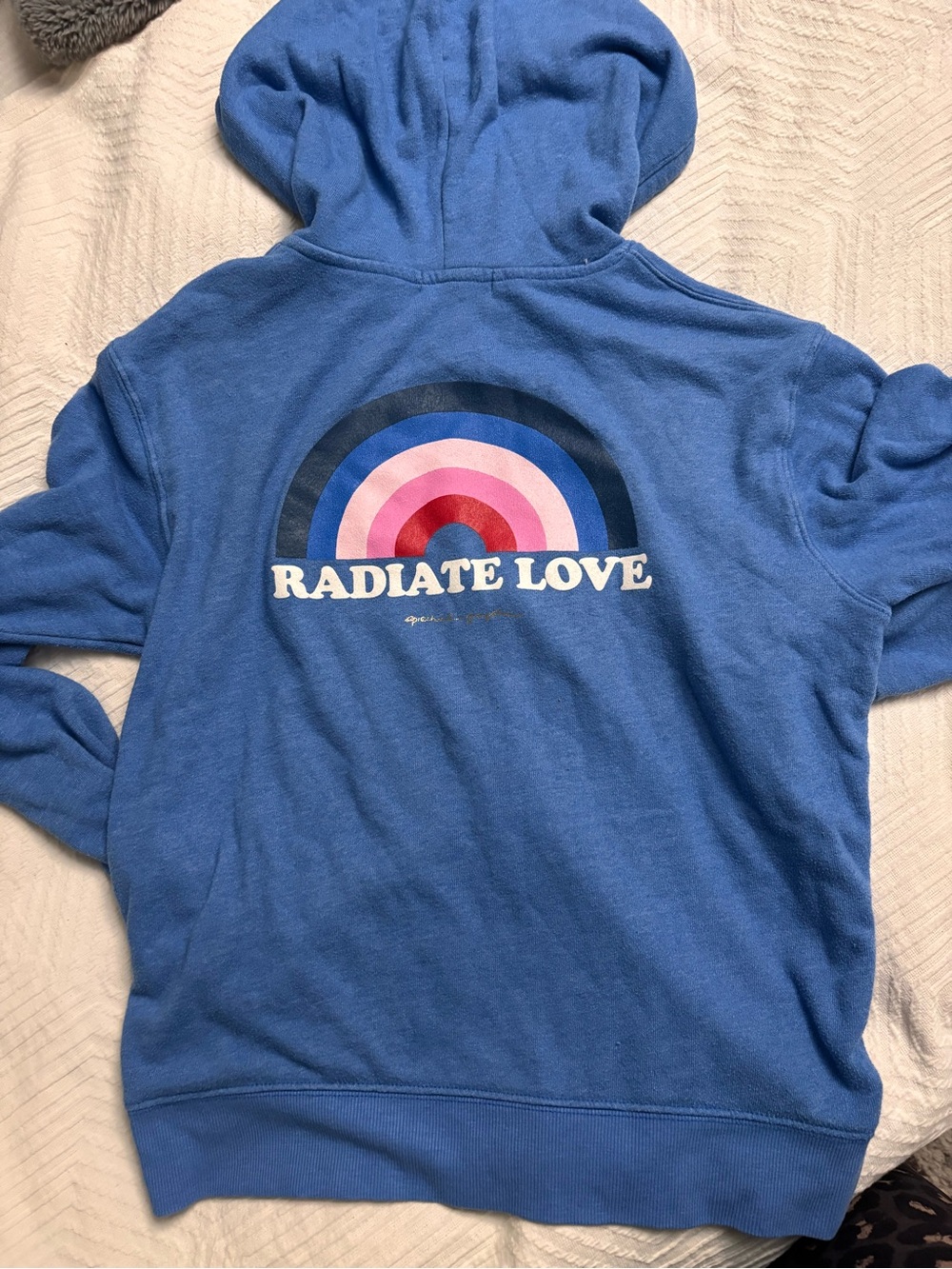 Radiate Love Blue Hoodie by Spiritual Gangster